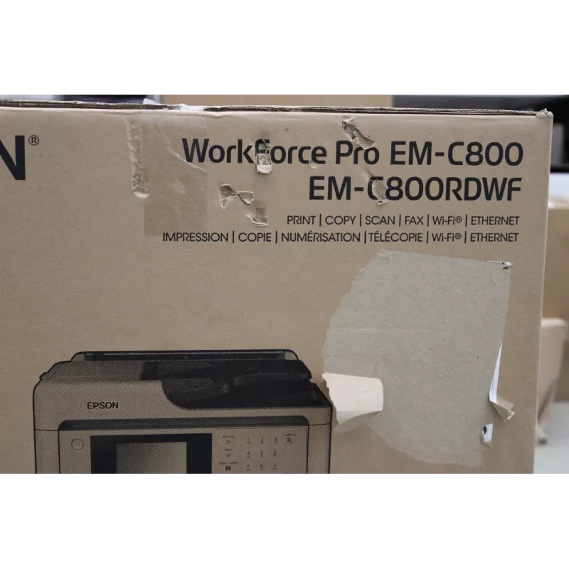 SALE OUT. Epson WorkForce Pro EM-C800RDWF | Inyección de tinta | Color | 4 en 1 | A4 | WLAN | EMBALAJE DAÑADO