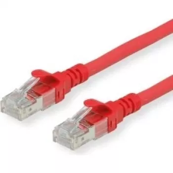 ROLINE - Cable de red - RJ-45 (M) a RJ-45 (M) - 5 m - UTP - CAT 6 - libre de halógenos, moldeado, conductor flexible - Rojo (21.15.2515)