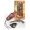 Revolver vaquero de juguete de metal Pulio 155150/0 con funda desmontable, réplica de acción simple