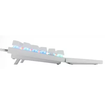 Teclado mecánico TKL gaming STEELSERIES Apex Pro TKL Gen 3 blanco — layout US, RGB, interruptores ajustables