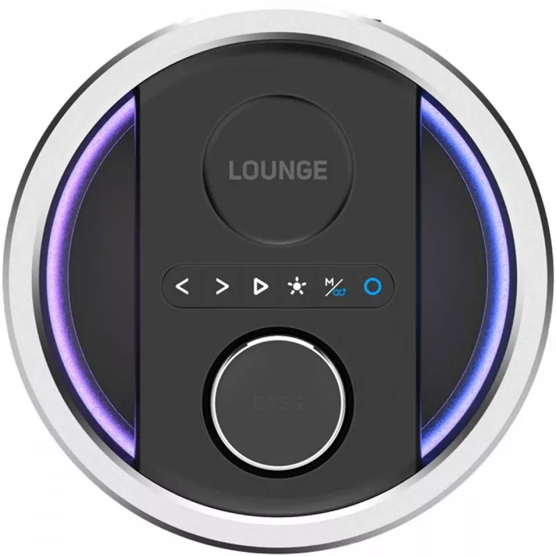 Altavoz Bluetooth portátil SENCOR Resonex Lounge 130W, IPX7 sumergible, TWS, iluminación LED