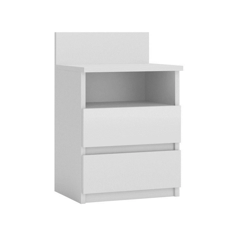 Topeshop M1 BIEL MAT mesita de noche 2 cajón(es) blanco