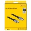 Delock cable HDMI Ultra High Speed 48 Gbit/s 8K 60 Hz gris 2 m certificado
