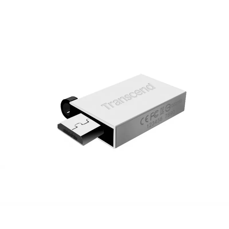 Transcend JetFlash Mobile 380 - Unidad flash USB - 16 GB - USB 2.0 - plateado (TS16GJF380S)