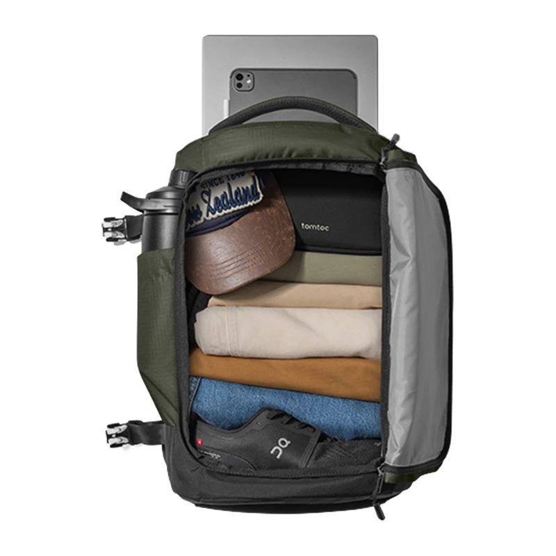 Mochila de viaje Tomtoc Navigator-T66 Liteway (verde)