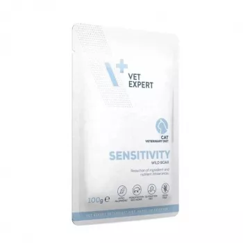 Comida húmeda para gatos VETEXPERT Veterinary Diet Sensitivity bolsa 100 g — jabalí, sin cereales, gatos adultos