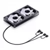 Jonsbo ZB-240BR ventilador de caja 120mm Reverse Blade ARGB PWM pack de 2 - negro
