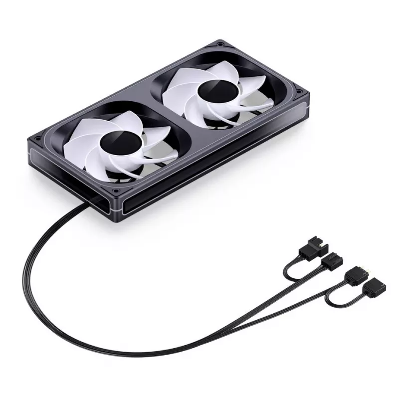 Jonsbo ZB-240BR ventilador de caja 120mm Reverse Blade ARGB PWM pack de 2 - negro
