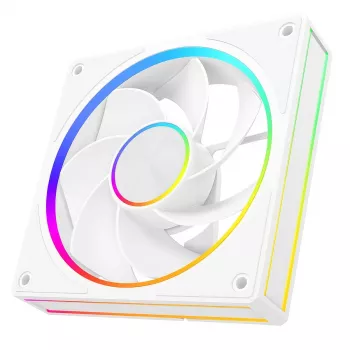 Ventilador de caja MODECOM VOLCANO LOOP 120 ARGB Reverse Fan blanco 120 mm, PWM, 400–1400 RPM