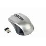 Ratón inalámbrico GEMBIRD MUSW-4B-04-BG — para diestros, óptico 1600 DPI, 4 botones, RF Wireless, negro/gris