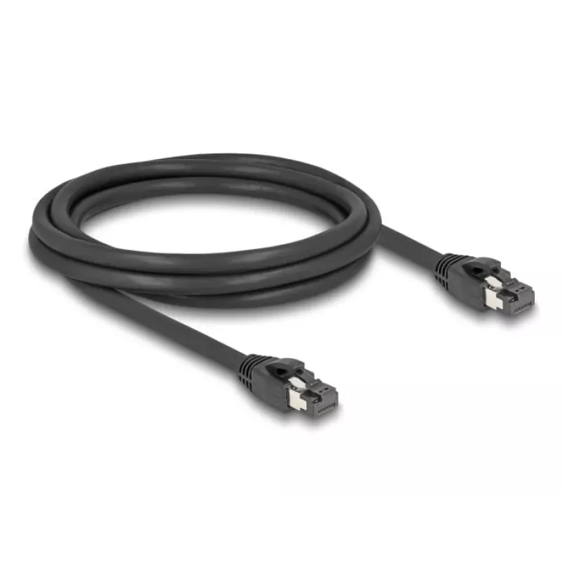 DeLOCK Cable de red RJ45 Cat.8.1 S/FTP 2m 40Gbps Negro