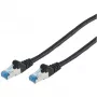 Cable patch CAT6a S/FTP RJ45, 1 m, negro, Sin marca