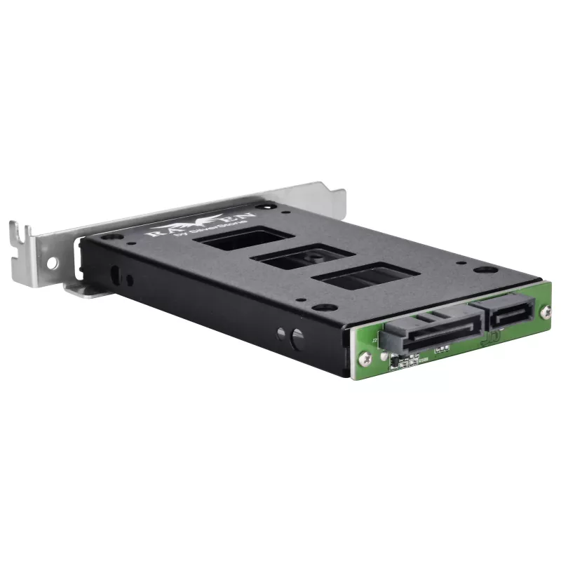 Caja de montaje interno para disco duro SILVERSTONE SST-EXB02 ranura PCI para unidad de 2,5 pulgadas