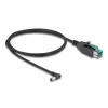 Cable PoweredUSB DeLOCK conector macho 12 V a conector macho DC 5,5 x 2,5 mm acodado 1 m