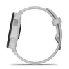 Smartwatch GARMIN Forerunner 165 — GPS, AMOLED 1,2 pulgadas, 4 GB, 5 ATM, 11 días de batería, Caja gris, Correa blanca