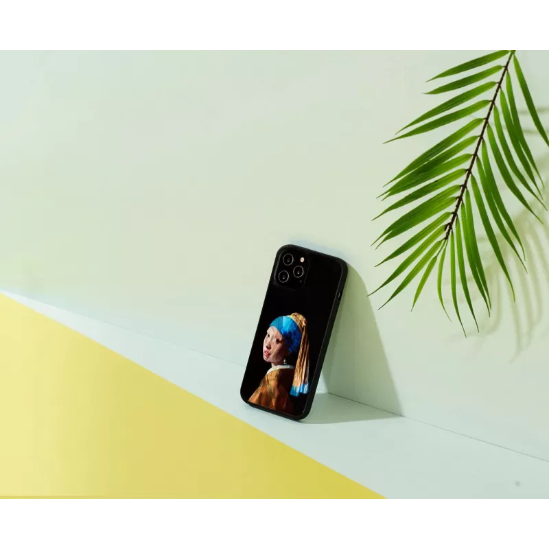 Funda protectora iKins para Apple iPhone 12 Pro Max con diseño La joven de la perla