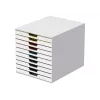 Caja de almacenamiento Durable VARICOLOR Mix 10 plástico multicolor blanco 763027