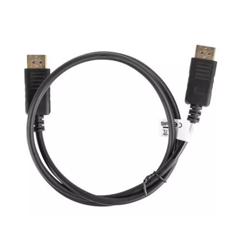 Cable DisplayPort Lanberg 19 pines V1.2 4K, 1M | CA-DPDP-10CC-0010-BK | DisplayPort a DisplayPort