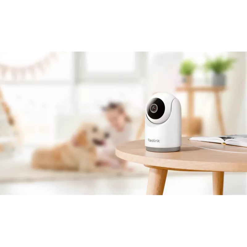 Cámara de vigilancia IP Reolink E331 — turret para interior, 2880×1616, objetivo de 4 mm, 87,5° horizontal, WLAN, montaje en techo/mesa