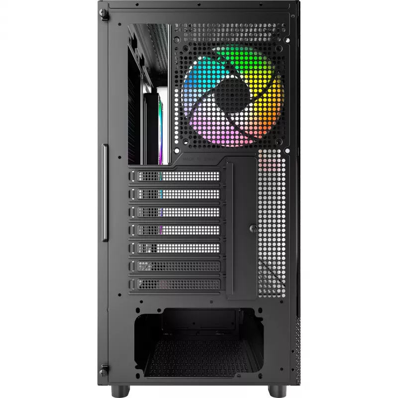 Semitorre Montech XR, cristal templado – negro