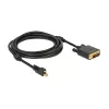 Adaptador de cable de vídeo DeLOCK 83727 Mini DisplayPort a DVI-D 3 m