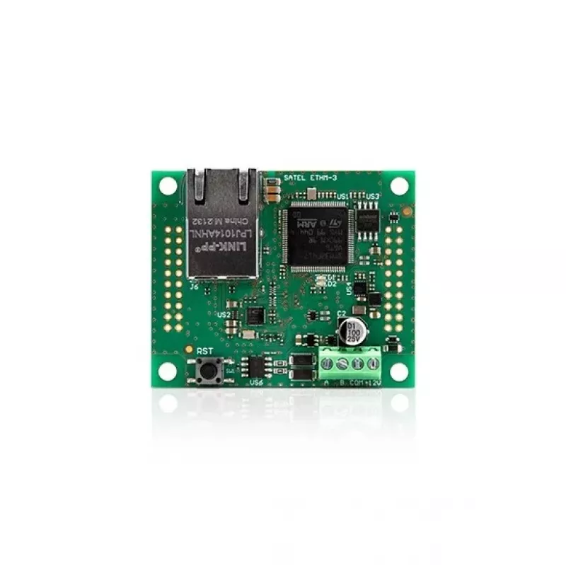 Módulo de comunicación Ethernet SATEL ACSP-ETH para central de control direccionable, modelo 38924