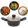 Olla Russell Hobbs RH01669BEU7 20 cm, negra, interior de acero inoxidable