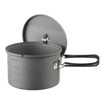 ESBIT PT1600HA olla de cocina de camping 1,6 L aluminio, negra