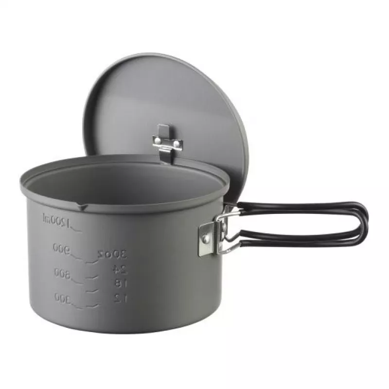 ESBIT PT1600HA olla de cocina de camping 1,6 L aluminio, negra