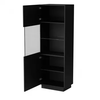 Vitrina Cama LIVERTI 59,5×42×178 cm negro — vitrina de suelo