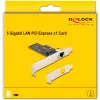DeLOCK Tarjeta PCI Express x1 81260 1 x RJ45 5 Gigabit LAN RTL8126