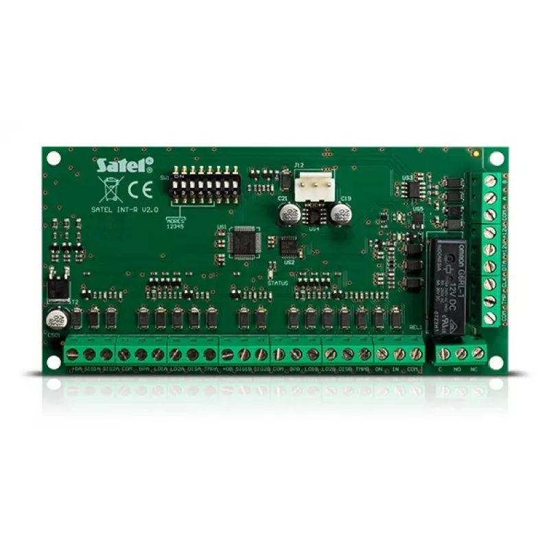 Lector de tarjetas magnéticas Satel INT-R verde