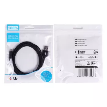 Cable TB USB - USB C 1,5 negro (AKTBXKUCSBA150B)