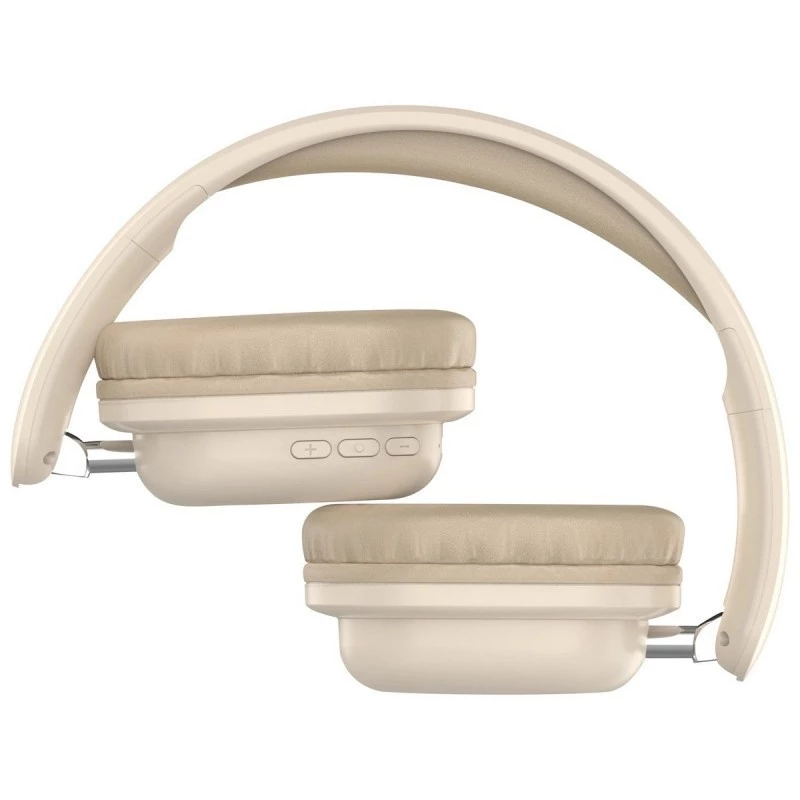 Defender FreeMotion B640 auriculares inalámbricos supraaurales, Bluetooth 5.3, USB-C, AUX 3,5 mm, 20–20000 Hz, 105 dB, beige
