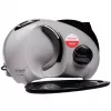 Cortadora de alimentos eléctrica de sobremesa SMAPP 294.5 – 300 W, grosor de corte 1–15 mm, cuchilla de acero inoxidable, seguridad infantil, blanca