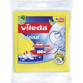 Paño esponja de limpieza VILEDA Aqua pack de 8 142274 — absorbente, duradero
