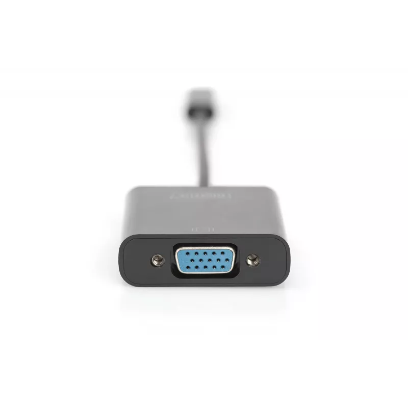 DIGITUS DA-70853 adaptador USB-C a VGA, Full HD 1080p, negro