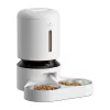 Comedero automático Aptel Granary con doble cuenco 5 L, blanco