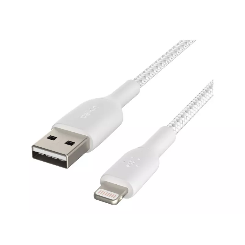 Belkin BOOST CHARGE - Cable Lightning - Lightning macho a USB macho - 3 m - blanco - para Apple iPad/iPhone/iPod (Lightning)