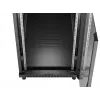 Armario rack LANBERG FF01-6222-12B 22U 600x1200 mm negro con puertas frontal y trasera de cristal