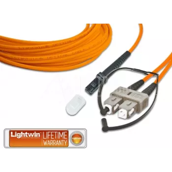 Lightwin cable de conexión de fibra óptica dúplex de alta calidad, MM OM2, MTRJ - SC (LDP-50 MTRJ-SC 2.0)