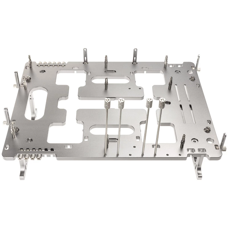 Mesa de marco abierta Streacom BC1 V2 plata — soporte ATX, plataforma de prueba y montaje