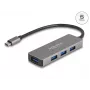 Hub USB DeLOCK 63173 Type-C 5000 Mbit/s negro
