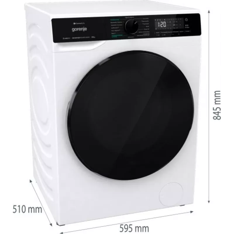 Gorenje WD2PA854ADW/AT Lavadora secadora independiente carga frontal Blanco D