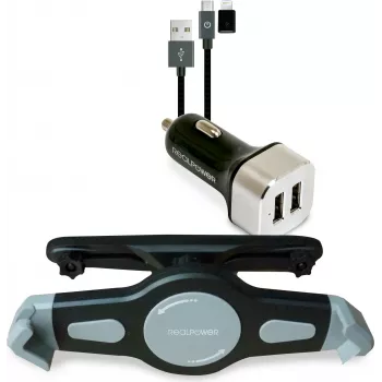 Soporte activo RealPower Tablet Car Set 168188