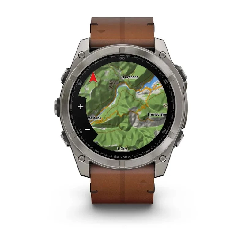 Garmin Fenix 8 3,56 cm (1,4) AMOLED 51 mm Digital 454 x 454 Píxeles Pantalla táctil Titanio Wi-Fi GPS (Satélite)