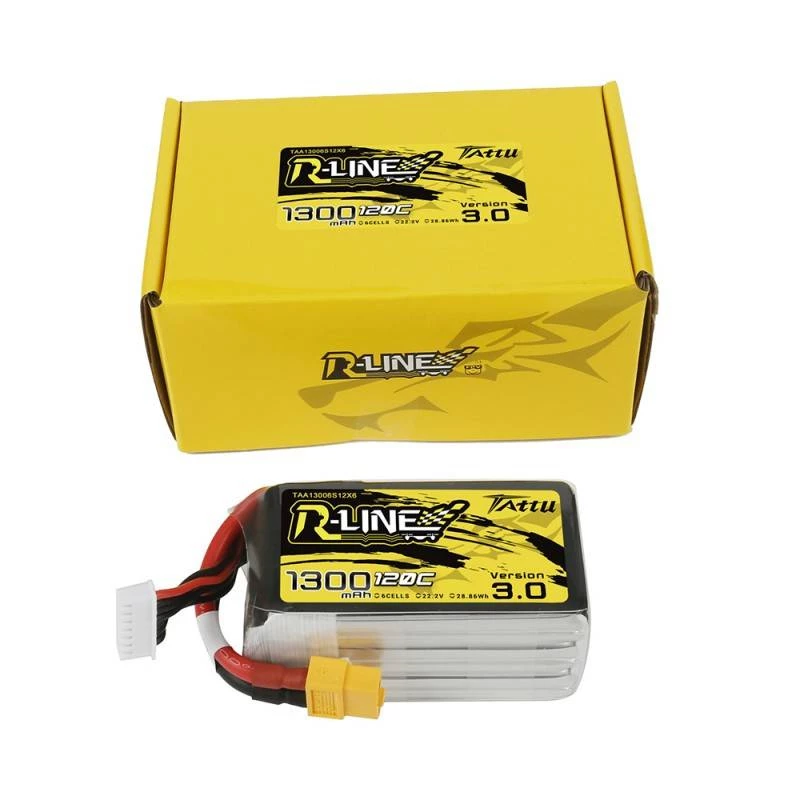 Batería Tattu R-Line Version 3.0 1300mAh 22.2V 120C 6S1P XT60