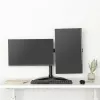 HAGOR HA FS - set de montaje (soporte de mesa) - para 2 pantallas LCD - negro - tamaño de pantalla: 38-68 cm (15-27