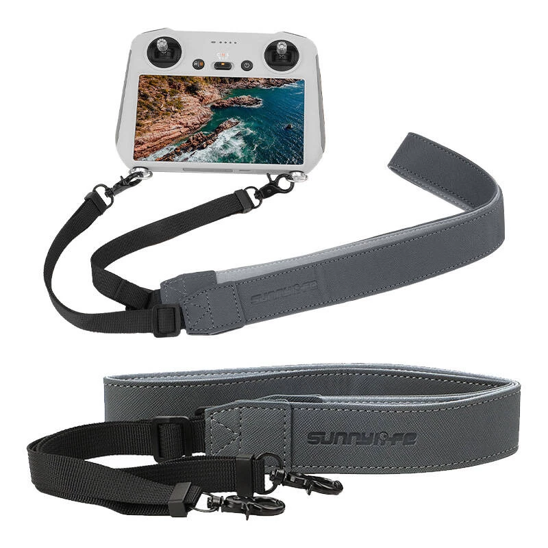Correa de transporte de cuero para DJI Smart Controller / RC PRO / RC de Sunnylife GS394 – correa de repuesto para fijación del control