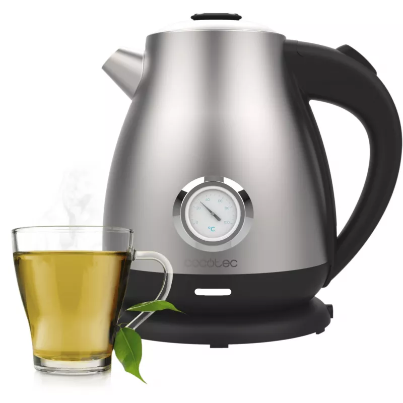 Cecotec Thermosense 620 Retro Steel Hervidor eléctrico 1,7 l 2200 W acero inoxidable
